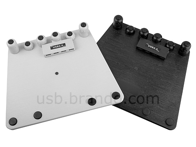 360&deg; Rotate Notebook Cooling Pad with 4-Port Hub