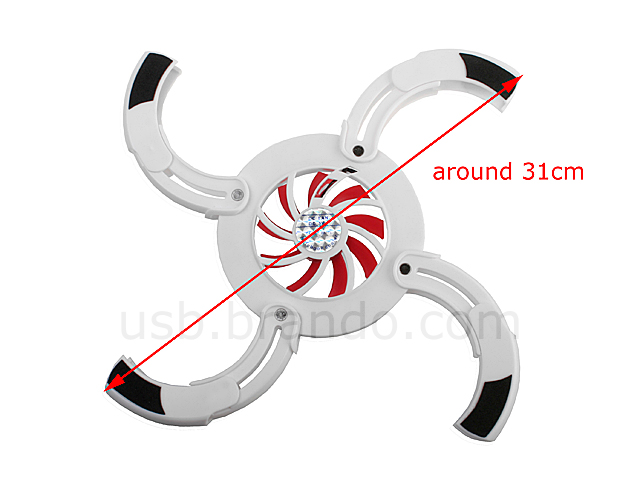 USB Flaming Wheel Cooling Pad