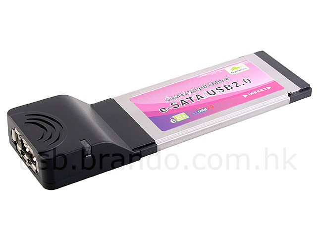 eSATA + USB 2.0 Express Card Adapter