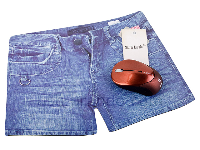 Blue Jeans Shorts Mouse Pad