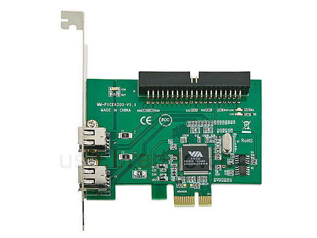 PCI-Express Firewire IEEE 1394a 2-Ports + IDE Controller Card