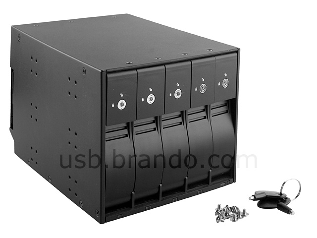 Quintuple 3.5" SATA/SAS HDD Rack