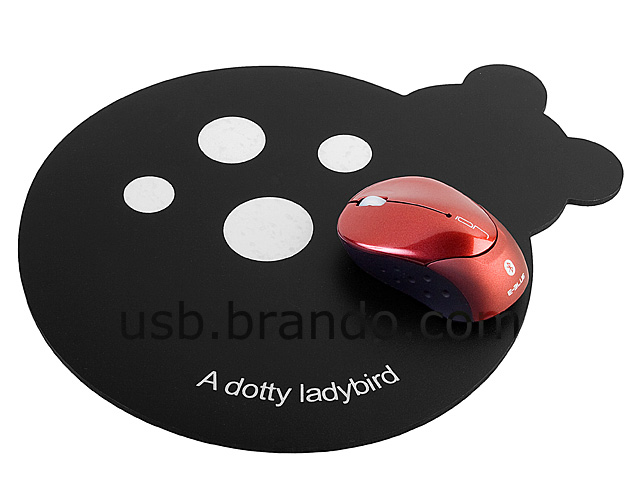 Dotty Ladybird Mouse Pad