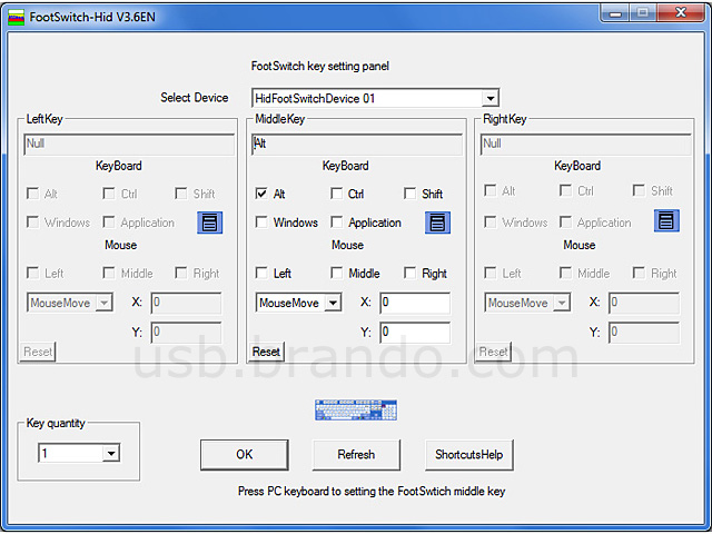 USB Double Foot Switch II