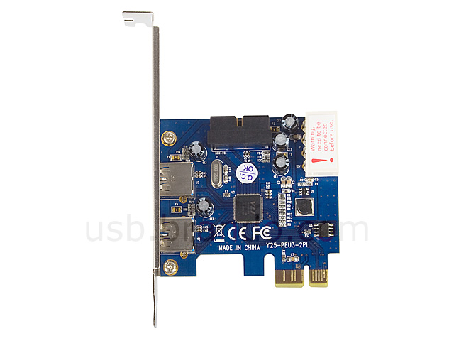 2-Port USB 3.0 PCI Express Card with 20-Pin Header