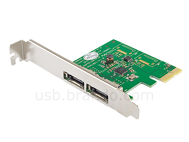 2 x eSATA 3 (6Gbs) PCI Express Card