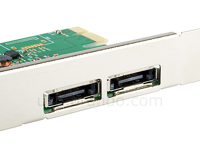 2 x eSATA 3 (6Gbs) PCI Express Card