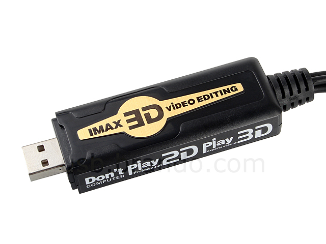 USB Imax 3D Video Editing Tool with 3D Glasses