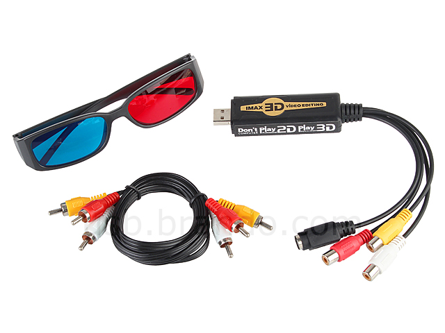 USB Imax 3D Video Editing Tool with 3D Glasses