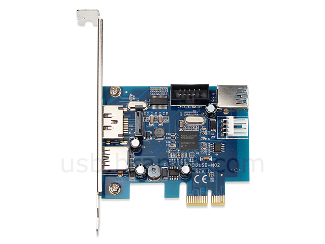 Power Over eSATA + USB 3.0 PCI Express Card