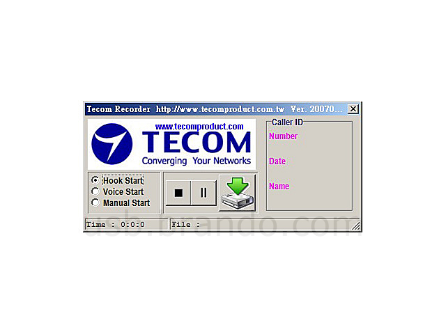 TECOM USPRS1000 USB Phone Recording Box