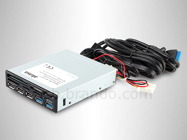 Akasa USB 3.0 Card Reader with eSATA and USB Front Panel