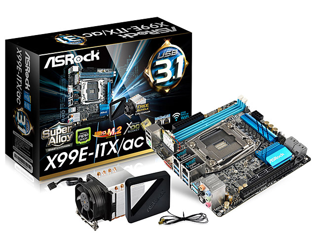 ASRock X99E-IT/Xac Mini-ITX (Intel X99) Motherboard