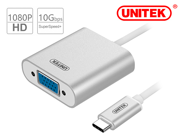 UNITEK Y-6308 USB 3.1 USB-C to VGA Converter