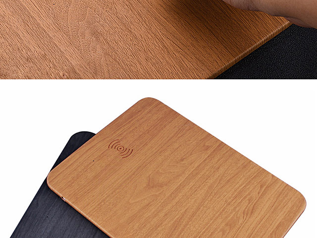 Woody Patterned Mouse Pad with Wireless Charger