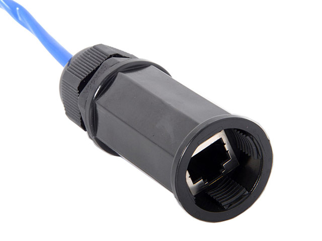 Waterproof Lock RJ45 Female to RJ45 Female Ethernet Adapter Coupler