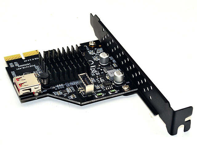 USB 3.1 Front Type-E Expansion Card USB 3.0 PCIe x 2 Adapter