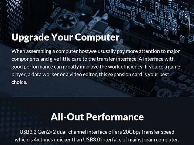 ORICO PE20-1C PCIe to Type-C Expansion Card