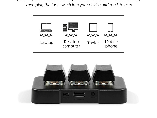 3-key Wired Mini Customized Keyboard (MK321-Pro)