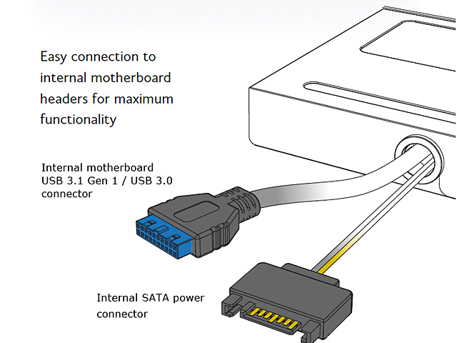 Akasa USB 3.0 2-Port Hub + 2-Port QC 3.0 Fast Charging Hub