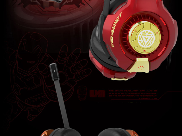 E-BLUE EHS968 MARVEL IRON MAN 3 Edition Gaming Headset