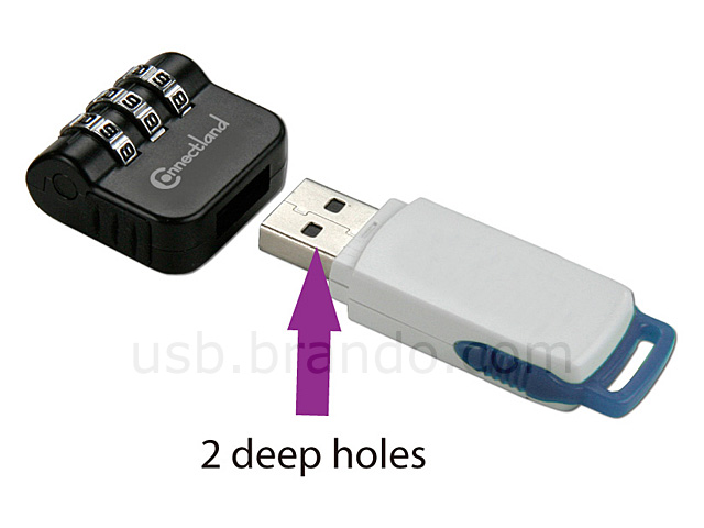 3 Digits Combination USB Flash Drive Security Lock