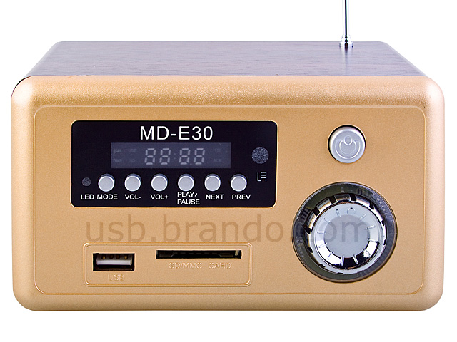 USB Retro Wooden Speaker (MD-E30)