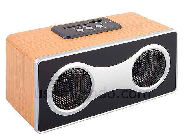 USB Retro Wooden Speaker (AJ-25)