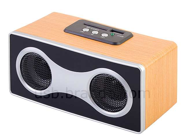 USB Retro Wooden Speaker (AJ-25)