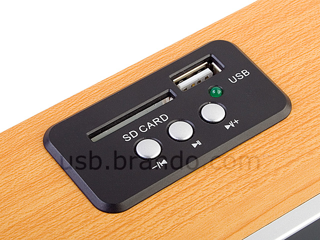 USB Retro Wooden Speaker (AJ-25)