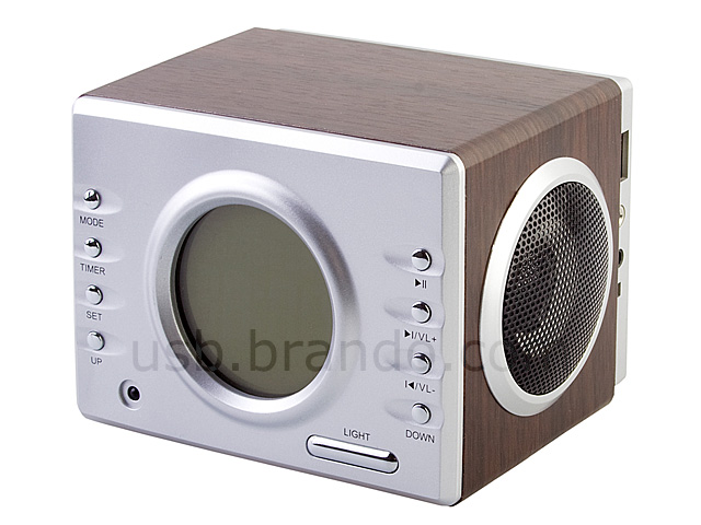 USB Retro Wooden Speaker (AJ-27)