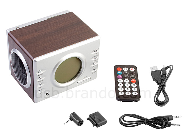 USB Retro Wooden Speaker (AJ-27)