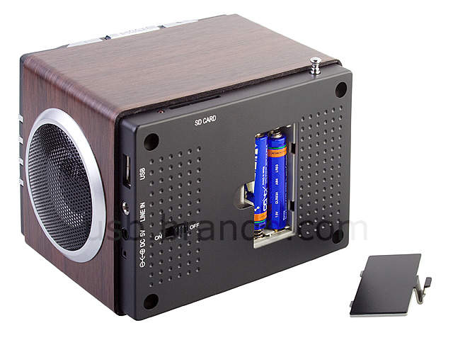 USB Retro Wooden Speaker (AJ-28)