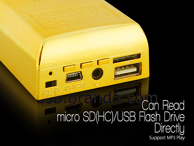 USB Gold Bar MP3 Player