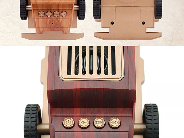 Wooden Retro Vintage Car Bluetooth Speaker