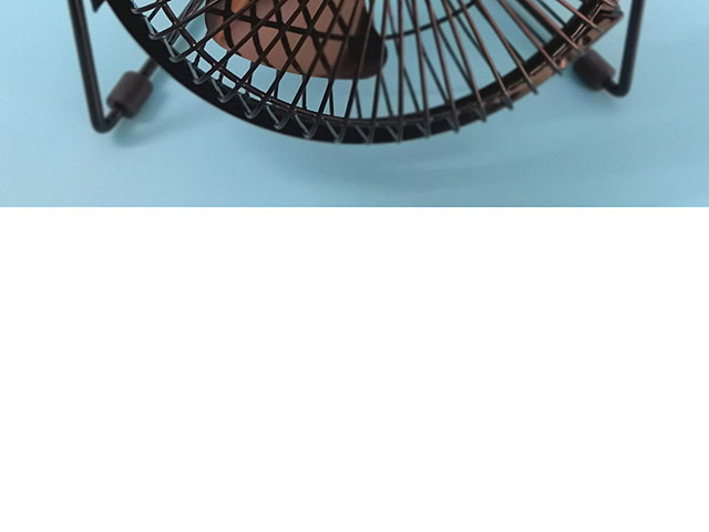 USB LED Clock Desktop Fan