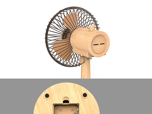 Retro Wooden Desk Fan