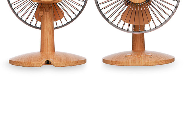 Retro Wooden Desk Fan