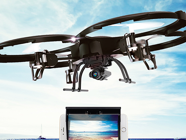 UDI U919A-WiFi 2.4GHz 4 CH 6 Axis Gyro RC Quadcopter with Camera
