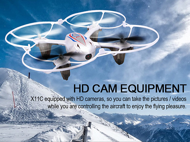 Syma X11C RC Quadcopter with Camera & LED Lights