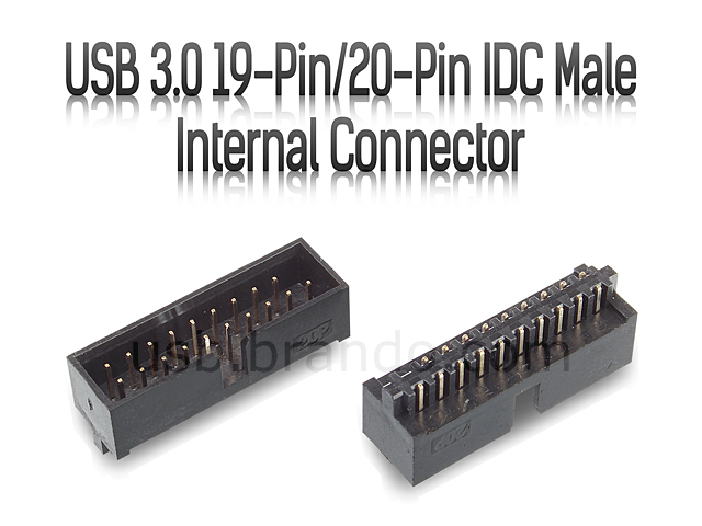 Câble USB 3.0 IDC à 2 ports USB A - 15cm - Câbles USB 3.0