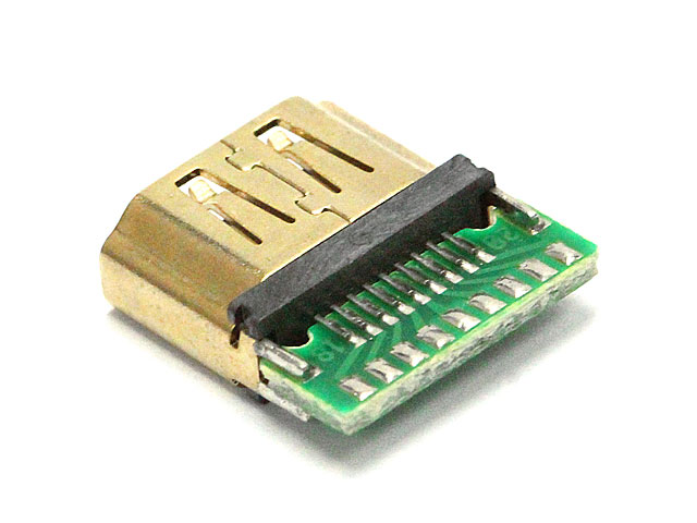 HDMI Female SMT+PCB Connector