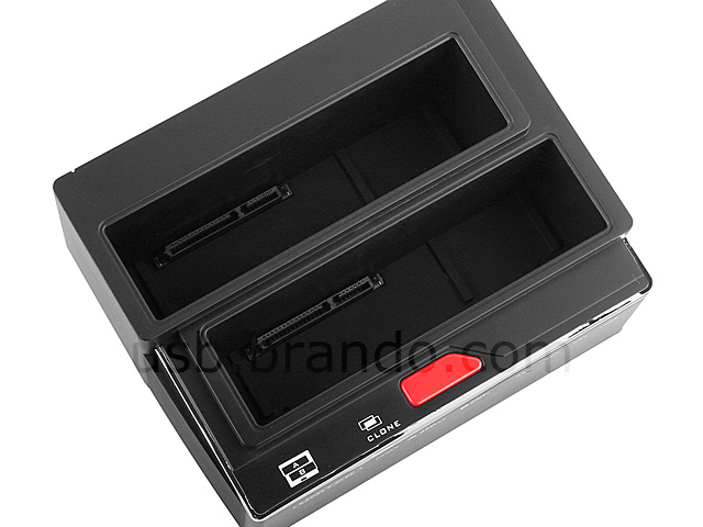 Dual SATA HDD Docking Station (USB 2.0/e-SATA) (Y-2041)