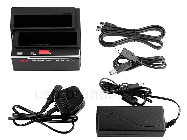 Dual SATA HDD Docking Station (USB 2.0/e-SATA) (Y-2041)