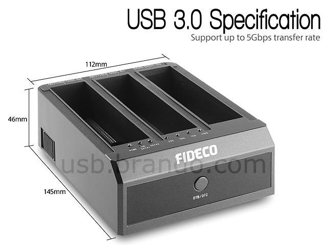 USB 3.0 Dual SATA/IDE HDD Dock (USB 3.0 + Clone)