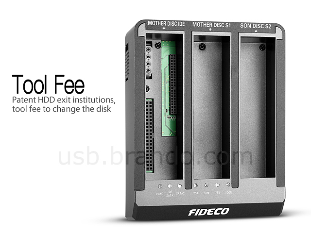 USB 3.0 Dual SATA/IDE HDD Dock (USB 3.0 + Clone)