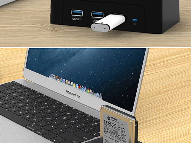 MAIWO K308H USB 3.1 SATA HDD Dock with 3-Port Hub
