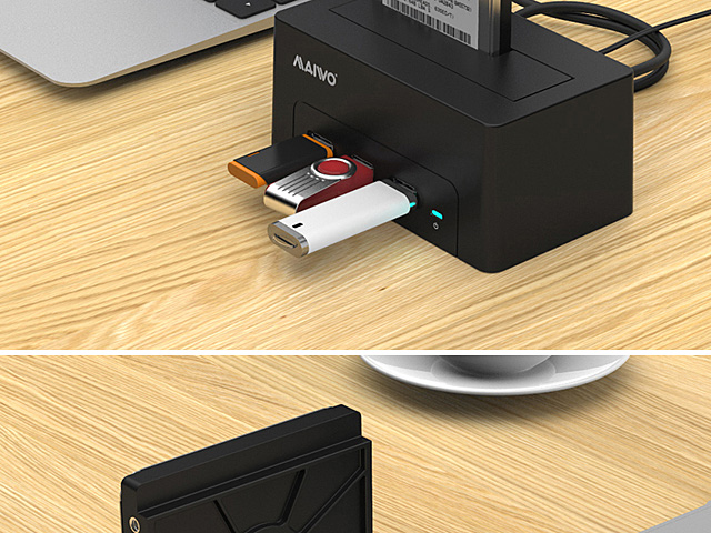 MAIWO K308H USB 3.1 SATA HDD Dock with 3-Port Hub