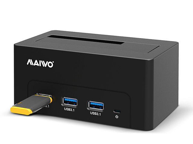 MAIWO K308H USB 3.1 SATA HDD Dock with 3-Port Hub