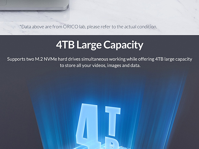 ORICO NVME M.2 SSD Dual-Bay Duplicator